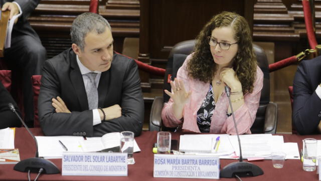Bartra responde a cuestionamientos de Salvador Del Solar sobre fiscal Chávarry