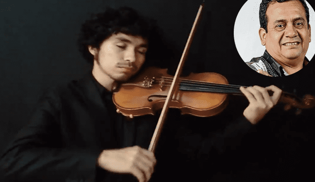 Video es viral en Facebook. Si eres fanático del ‘Ruiseñor de la cumbia’, entonces no puedes perderte este sensacional cover hecho por un talentoso violinista peruano. Foto: Captura.