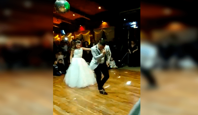 En Facebook, una chica preparó un baile sorpresa acompañada de su padre, quien impresionó por sus movimientos.