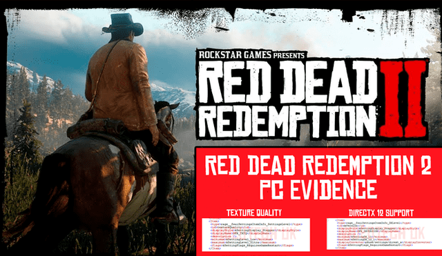 Encontraron pistas de DirectX12 en Red Dead Redemption 2. Versión para PC podría llegar en el último cuarto del 2019.