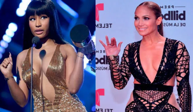 Nicki Minaj utilizó el mismo vestido que Jennifer Lopez en el 2014 [FOTO]