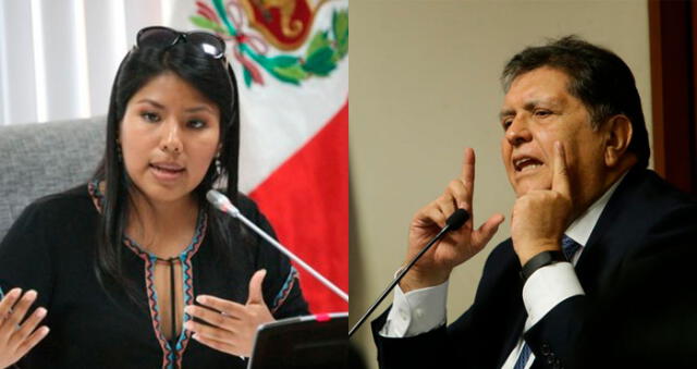 Alan García: Indira Huilca rechaza alegato de "persecución política" 