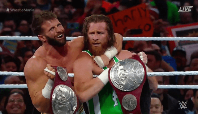Wrestlemania 35: Ryder y Hawkins logran victoria histórica por los campeonatos en pareja de RAW [VIDEO]