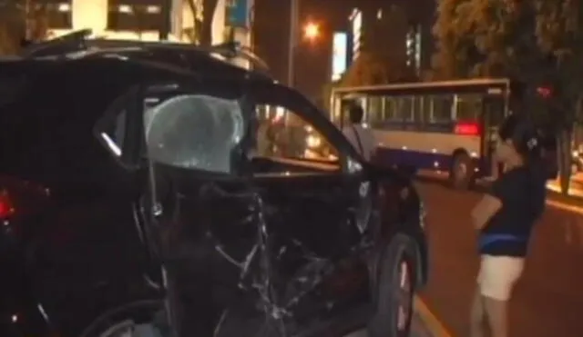 Santa Beatriz: Choque de bus del corredor azul deja un herido en la avenida Arequipa | VIDEO