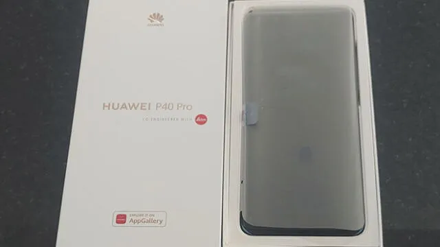 Caja del Huawei P40 Pro.