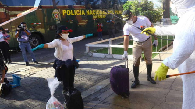 Policía Nacional del Perú trasladó al cuartel en Rímac. Créditos: Eric Villalobos.
