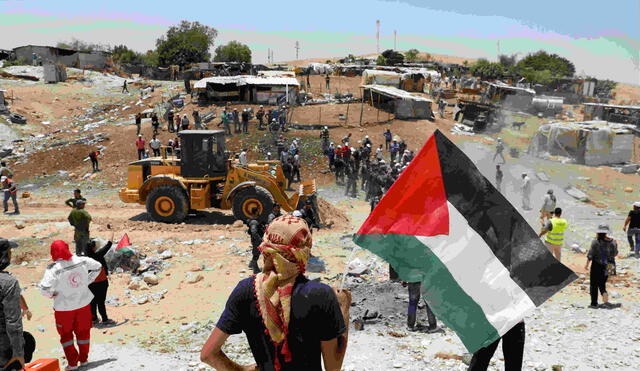 Israel inicia demolición en Jan al Ahmar y la suspende hasta el 11 de julio