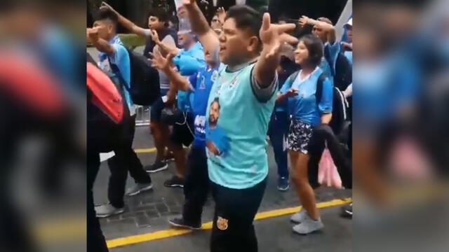 Hinchas de Binacional armaron la fiesta en Lima.