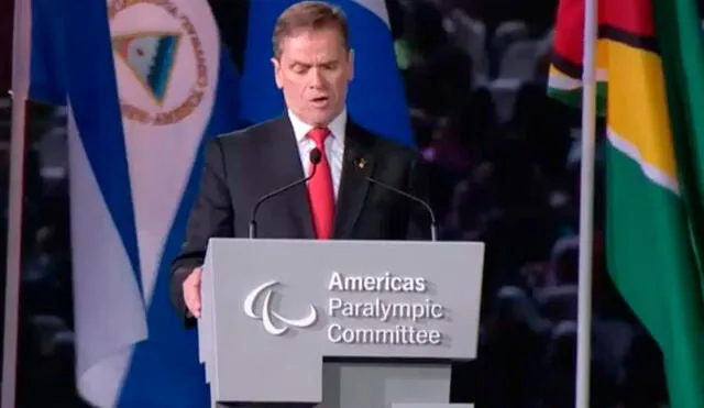 El emotivo discurso de Carlos Neuhaus, presidente del comité organizador de los Juegos Parapanamericanos 2019. (Foto:captura)