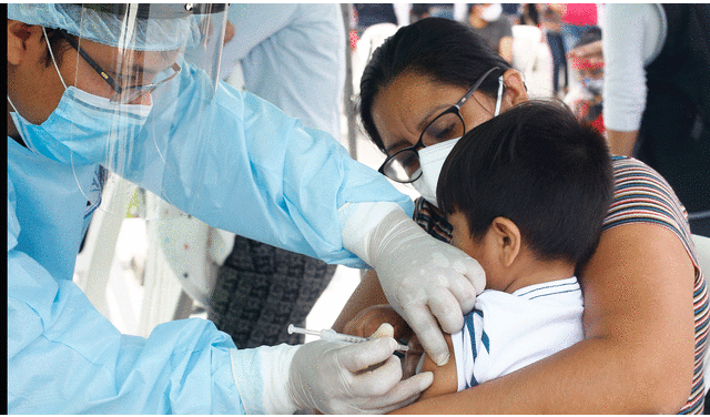 Esta vacuna se aplica en niño de entre 2 meses a 7 años de edad. Foto: Felix Contreras / La República