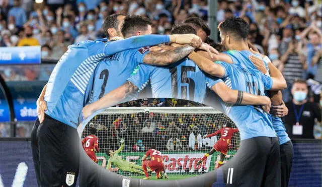 Uruguay clasificó como 3° de Conmebol a Qatar 2022. Foto: Composición-GLR/Selección Uruguaya/EFE