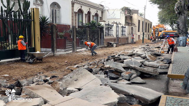 Inician trabajos de remodelación en avenidas principales de Barranco 