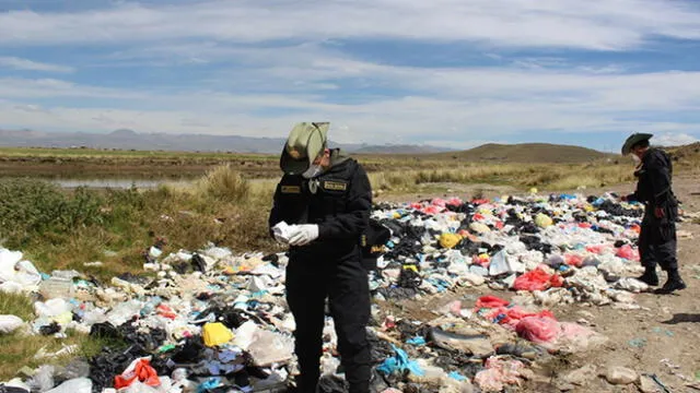 Investigan procedencia de residuos hospitalarios encontrados en basurales de Juliaca