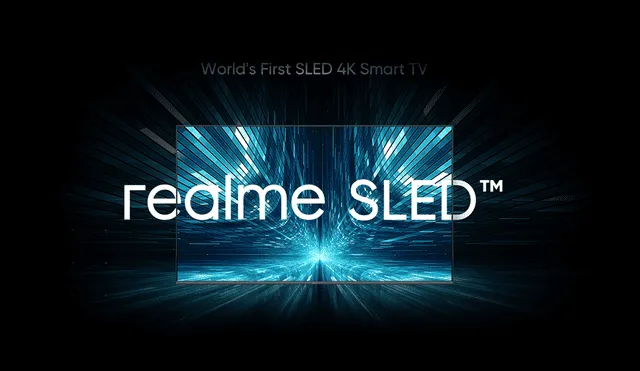 El nuevo televisor con tecnología SLED de Realme. | Foto: Composición La República / Realme