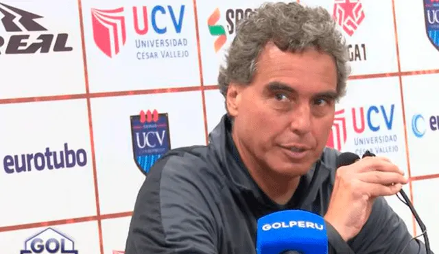 El técnico de César Vallejo apoyó las declaraciones de Bengoechea sobre el arbitraje. Créditos: Captura de tv