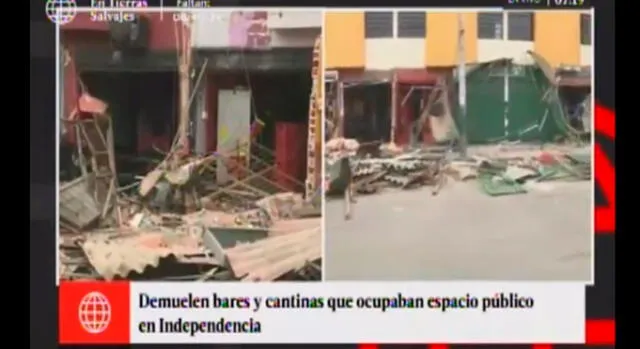 Municipalidad de Independencia demolió 19 bares ubicados en la vía pública [VIDEO]