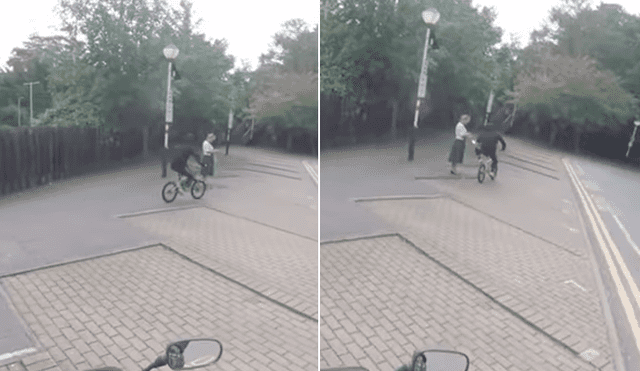 YouTube: ladrón asalta a mujer, escapa en bicicleta y es víctima del karma [VIDEO]