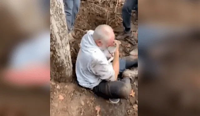 El hombre jamás imaginó que encontraría a su perra enterrada en un profundo hoyo después que esta se perdiera durante un paseo. La emotiva escena se ha hecho viral en Facebook