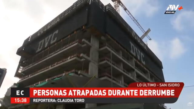 La Municipalidad de San Isidro indicó que la obra contaba con todos los permisos necesarios. (Foto: Captura de video / ATV Noticias)