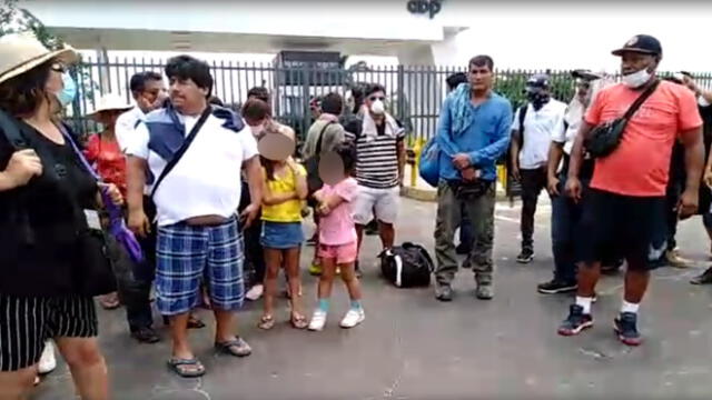 Familias afirman que no tienen dinero para permanecer en Iquitos durante el Estado de Emergencia. (Foto: Captura de video)