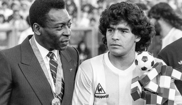 Pelé utilizó sus redes sociales para expresarle, una vez más, el cariño que le tenía a Maradona. Foto: EFE