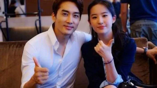 Desliza para ver más fotos de Song Seung Heon y Liu Yifei