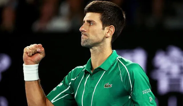 Djokovic sumó su título número 17 de Grand Slam, tres menos que el máximo ganador, Roger Federer. Foto: EFE.