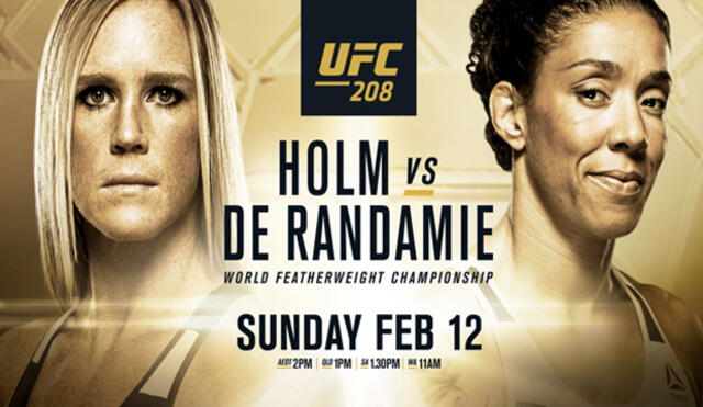 UFC 208 VER EN VIVO ONLINE TV: Holly Holm vs. De Randamie - Anderson Silva vs. Derek Brunson | HOY | Peleas en directo
