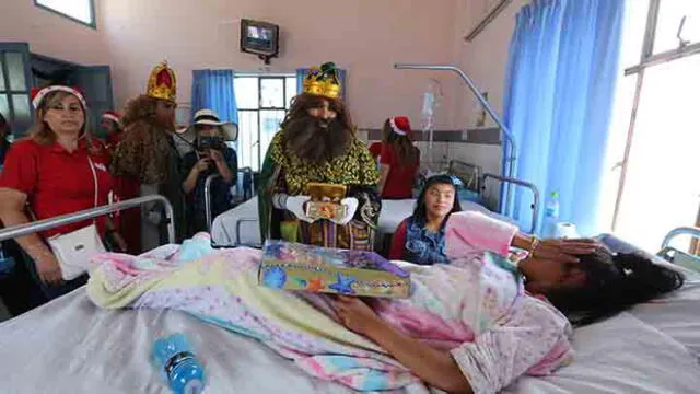 Reyes Magos visitaron a niños de hospitales y albergues 