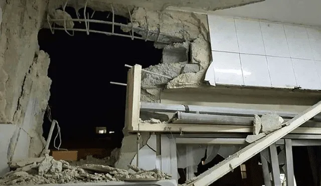 Daños causados en una casa de Qudsaya, suburbio al oeste de Damasco, por un supesto ataque aéreo israelí, en una imagen divulgada el 20 de noviembre de 2019 por la agencia oficial siria SANA