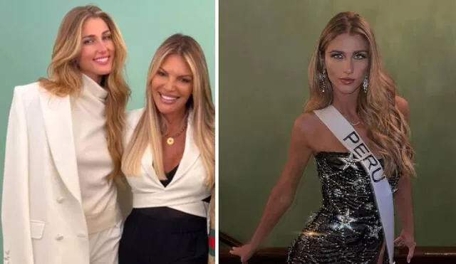 Jessica Newton aplaude a Alessia Rovegno tras haber quedado en el top 16 del Miss Universo. Foto: Composición LR/ Instagram/ Jessica Newton/ Alessia Rovegno