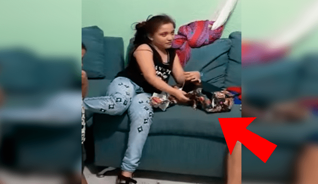 Facebook viral: niña se alegra por el regalo que le da su familia, lo abre y llora de decepción [VIDEO]