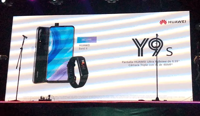 Por la compra de un Huawei Y9s, vendrá un Huawei Band 4 de regalo.