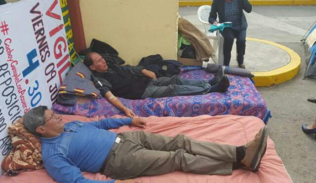 San Marcos: trabajadores cumplen una semana en huelga de hambre