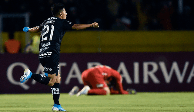 Alejadro Cabeza marcó el gol que le dio a Independiente del Valle el pase a la final de la Copa Sudamericana 2019. | Foto: AFP
