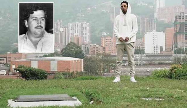 Wiz Khalifa es criticado en Colombia por llevar flores a la tumba de Pablo Escobar [FOTO]