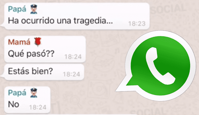 WhatsApp: padre anuncia tragedia y su familia casi lo lincha al saber los detalles [VIDEO] 