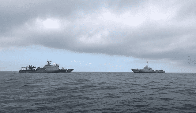 ambas navegaban en aguas jurisdiccionales peruanas