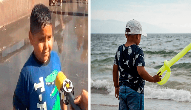 Facebook viral: Niño que hacía castillos de arena en sus sueños conoce el mar y reacciona así [VIDEO]