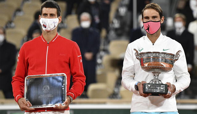 Rafael Nadal y Novak Djokovic se han enfrentado en 56 ocasiones y el serbio ha ganado 29 veces. Foto: AFP
