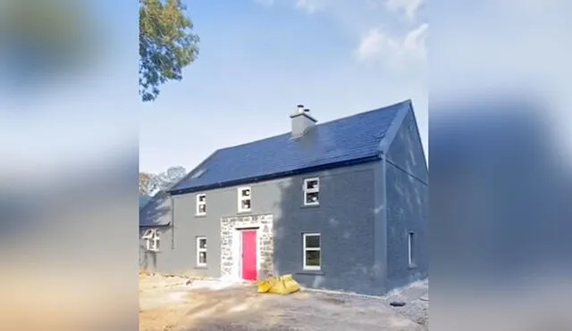 El joven sorprendió al hacer, casi por su cuenta, toda la remodelación de la casa de su abuelo. Foto: Facebook