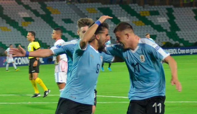 Uruguay se impuso a Paraguay con un solitario gol de Diego Rossi (48'). Foto: Twitter