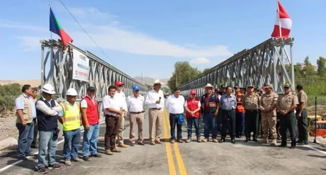 Habilitan tránsito en puente Montalvo, que une a Tacna y Moquegua  [FOTOS]