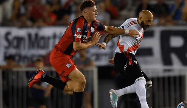 River Plate y San Lorenzo se enfrentan en el Monumental por la fecha 16 de la Superliga Argentina. | Foto: @RiverPlate