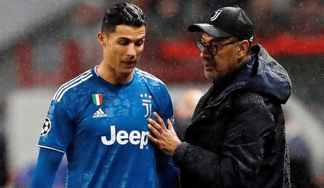 Maurizio Sarri se evaluó al plantel de Juventus y Cristiano Ronaldo tras derrota en la Copa Italia. | Foto: EFE