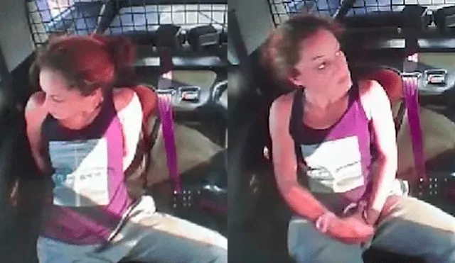 YouTube: La subieron esposada a un patrullero, pero logró escapar de la forma más increíble [VIDEO]