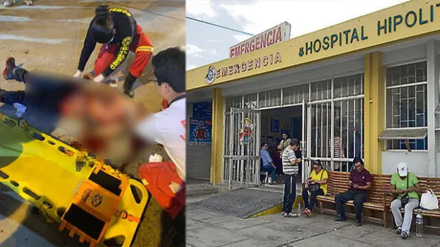 Joven fue trasladado al hospital Hipólito Unanue de Tacna.
