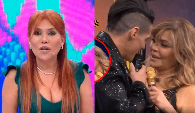 Magaly Medina critica comportamiento de Gisela Valcárcel con Facundo González. Foto: composición LR/ captura de ATV/ captura de América TV