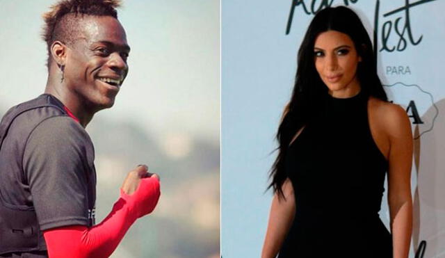 Instagram: Mario Balotelli se burla de las fotos sin retocar de Kim Kardashian 