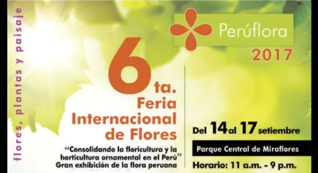 Minagri y Asociación Peruana de Arquitectura del Paisaje organizan Perú Flora 2017
